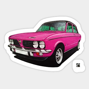 Geo3Doodles Magenta Dolly Doodle Sticker